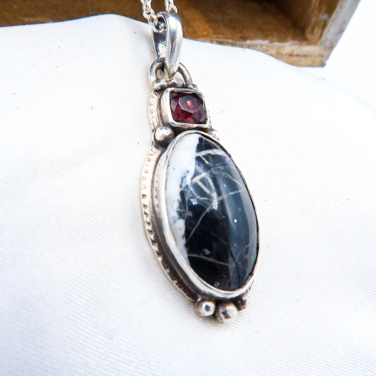 White Buffalo Tourmaline Pendant