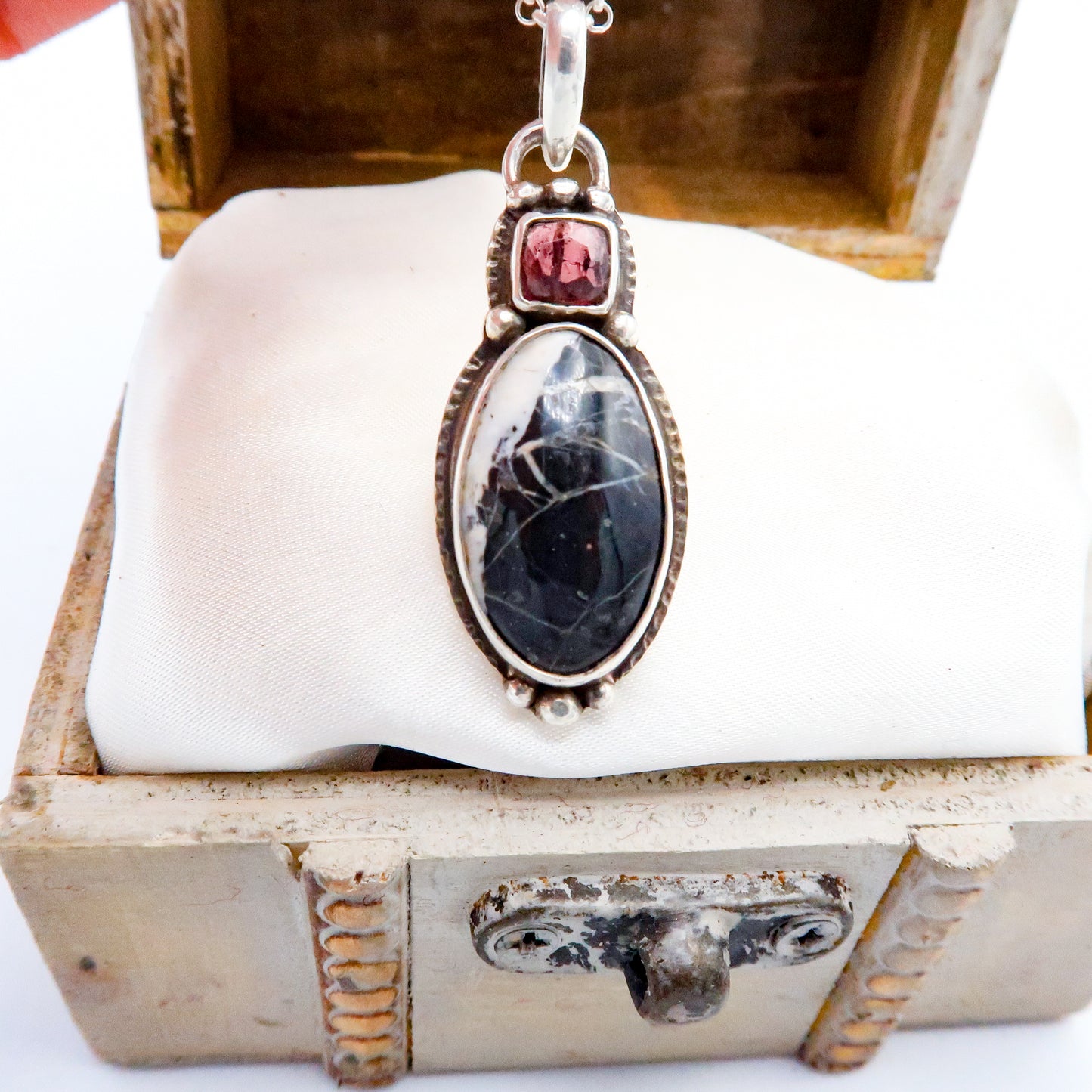 White Buffalo Tourmaline Pendant