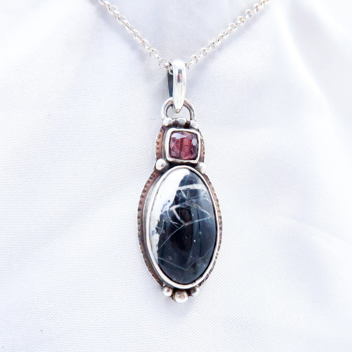 White Buffalo Tourmaline Pendant