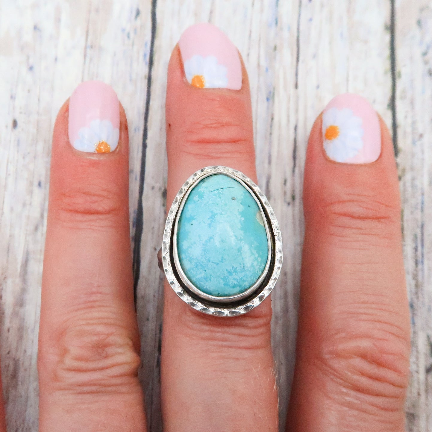 Turquoise Oval Statement Ring