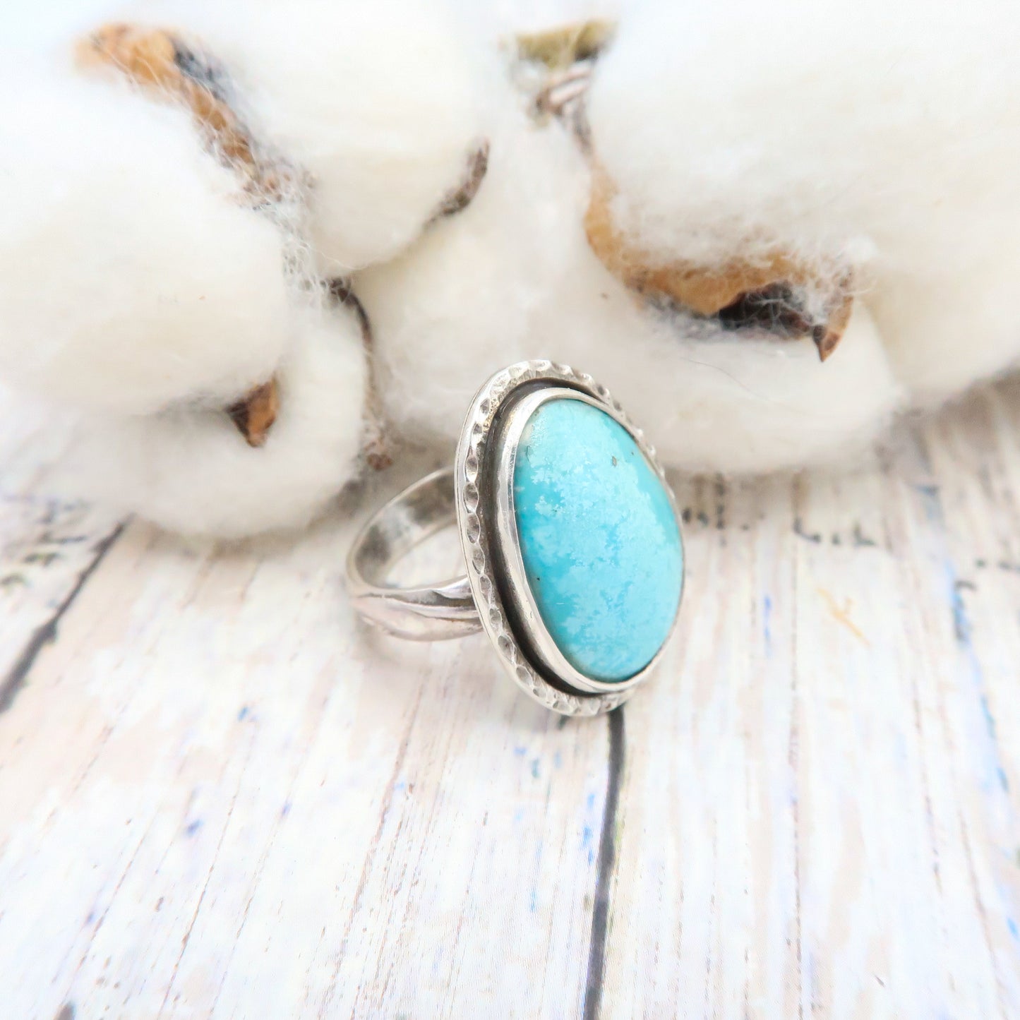 Turquoise Oval Statement Ring