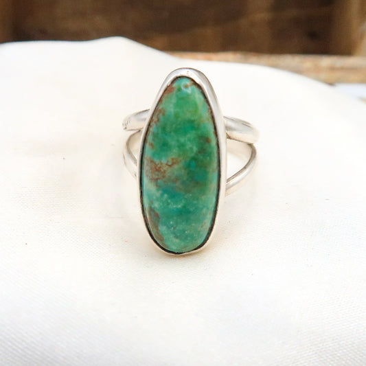 Green Royston Turquoise Sterling Silver Ring