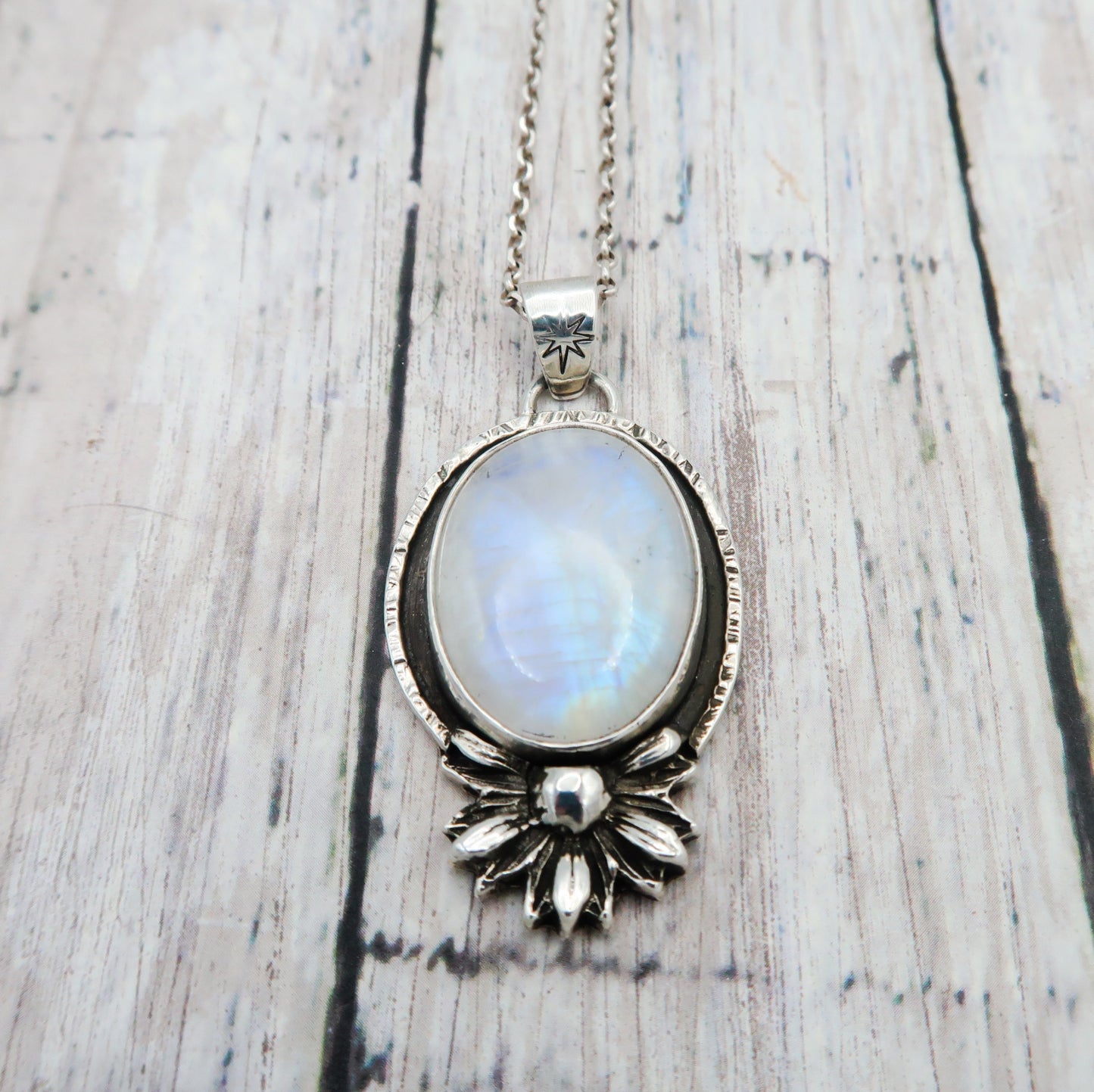 Handcrafted Sterling Silver Moonstone Pendant