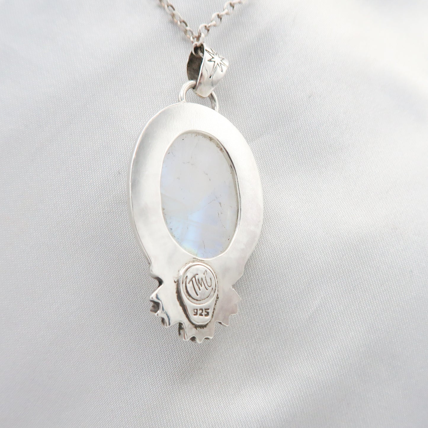 Handcrafted Sterling Silver Moonstone Pendant