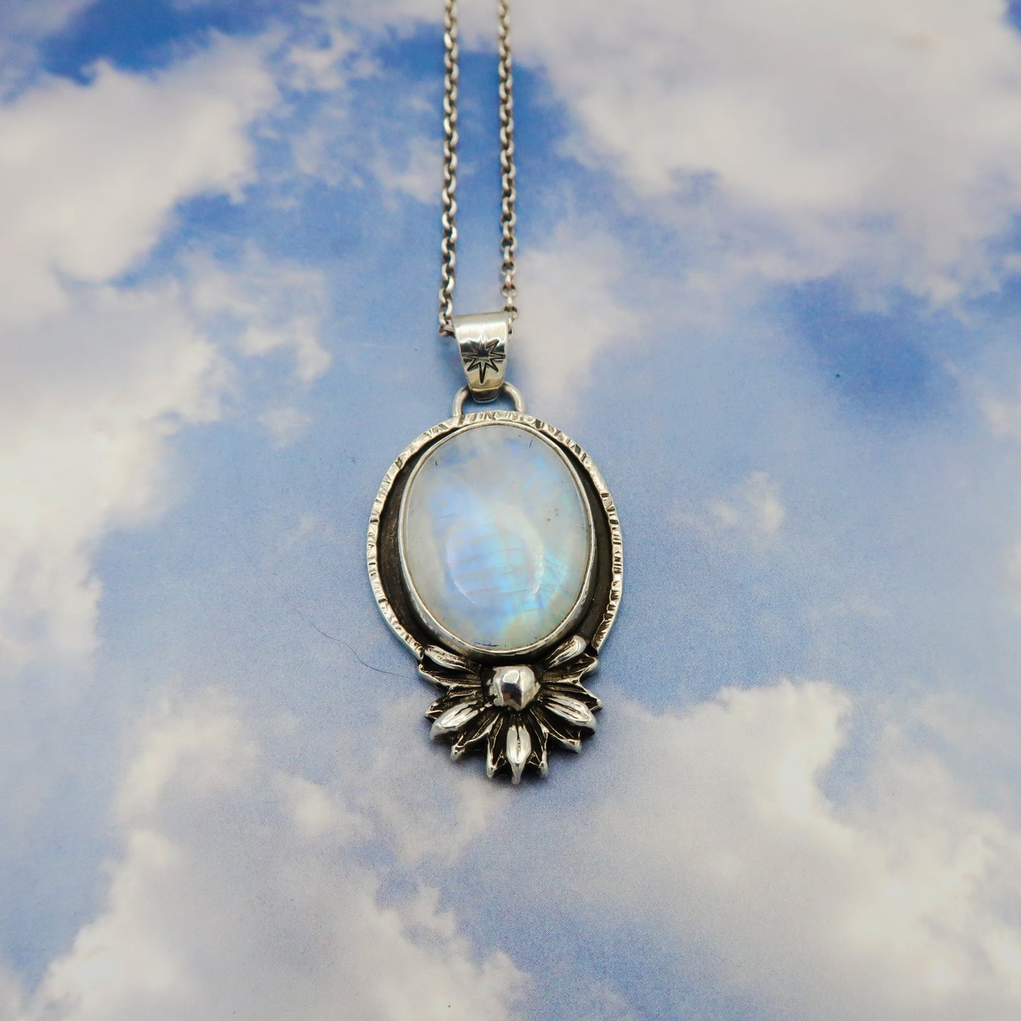 Handcrafted Sterling Silver Moonstone Pendant