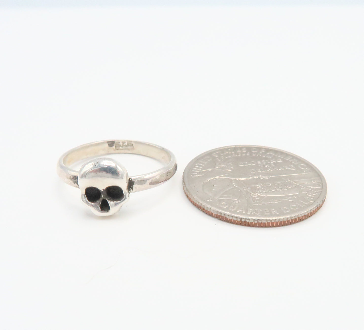 Skull Ring Sterling Silver