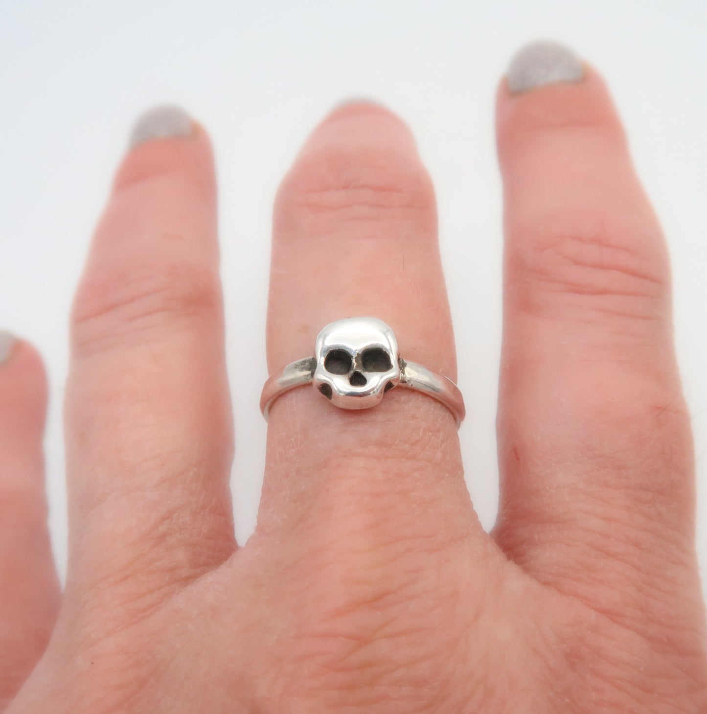 Skull Ring Sterling Silver